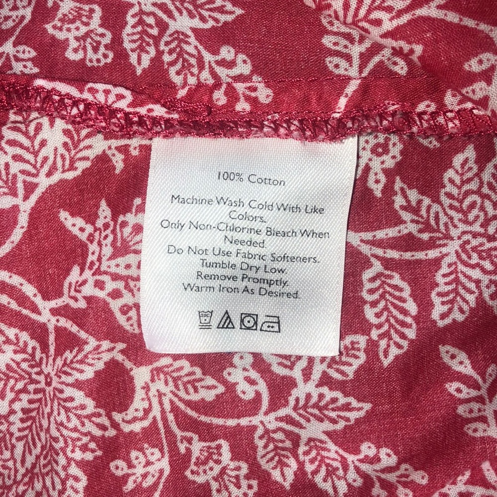 Eddie Bauer 100% Cotton Floral Blouse - Picture 6 of 6